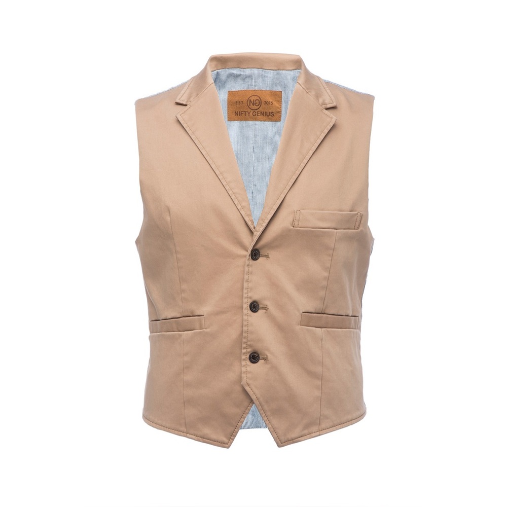 Nifty Genius Cooper Stretch Tan Vest